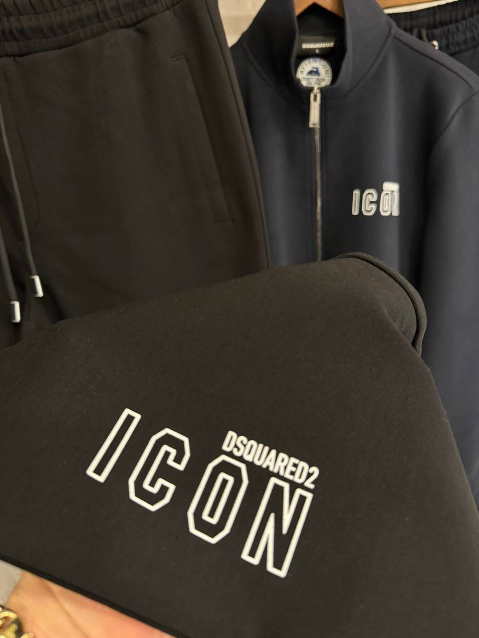 DSQUARED ICON TRACKSUIT ZWART