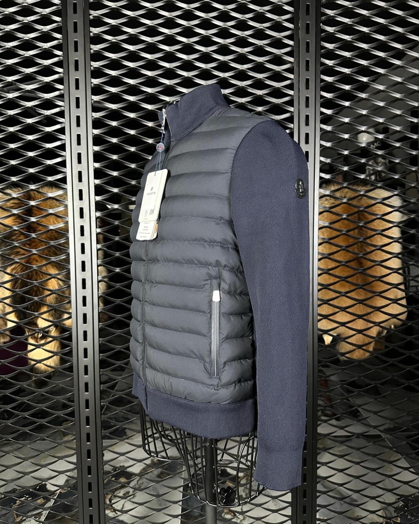 MONCLER CARDIGAN JACKET DONKER BLAUW