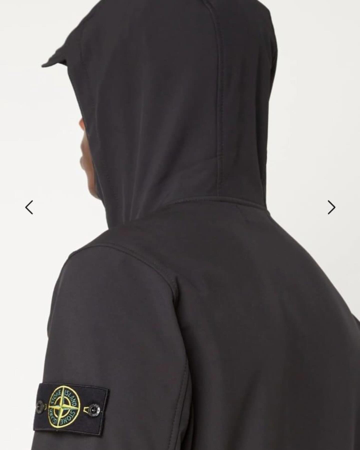 STONE ISLAND SOFTSHELL JACKET ZWART