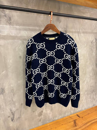 GUCCI GG KNITWEAR DONKER BLAUW