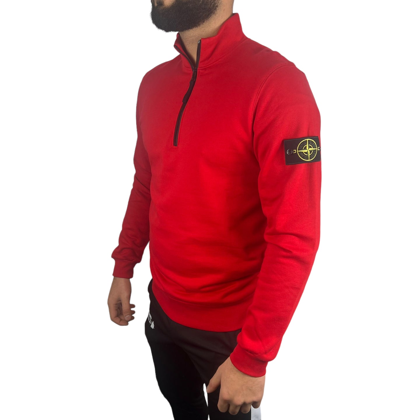 Stone Island Ziptrui Rood