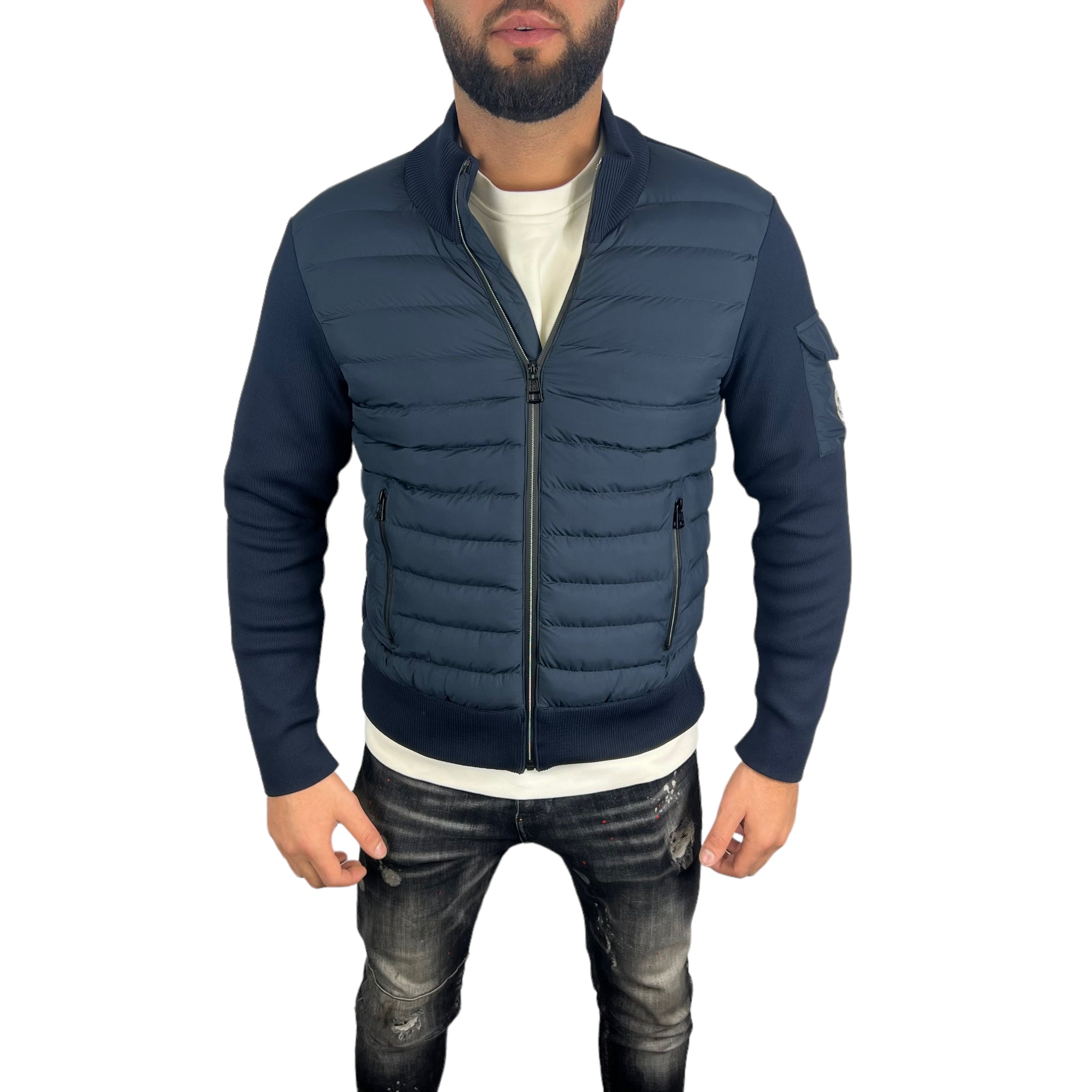 Moncler Triko Jacket Blauw