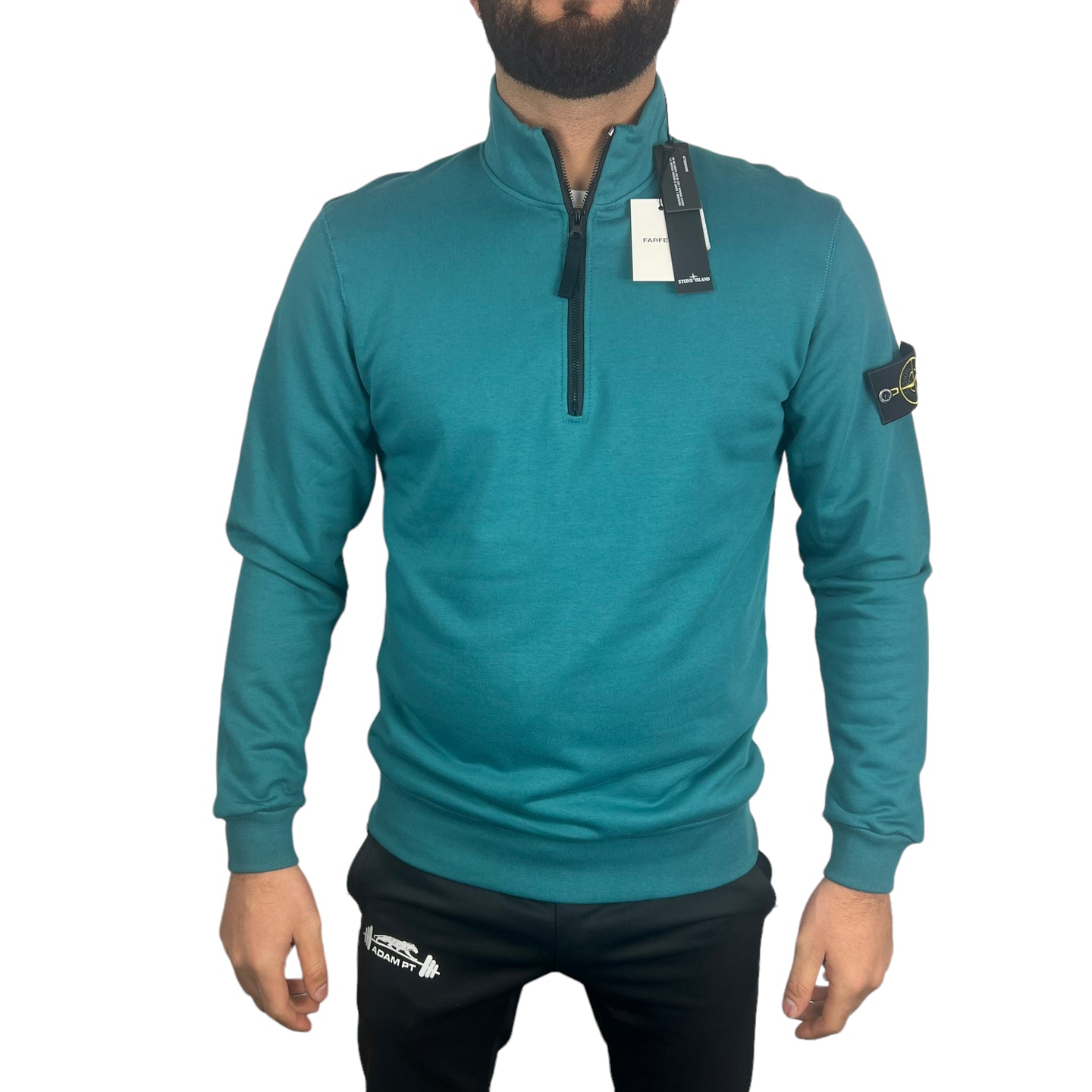 Stone Island Ziptrui Turquoise