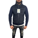 Moncler Triko Jacket met Capuchon Blauw