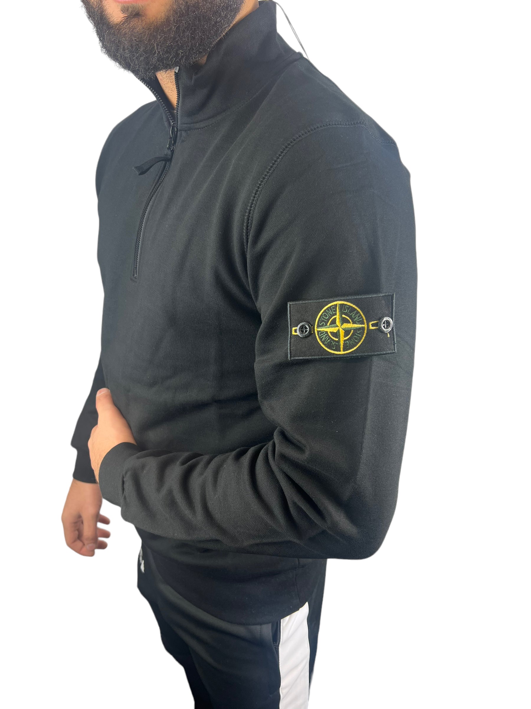 Stone Island Ziptrui Zwart