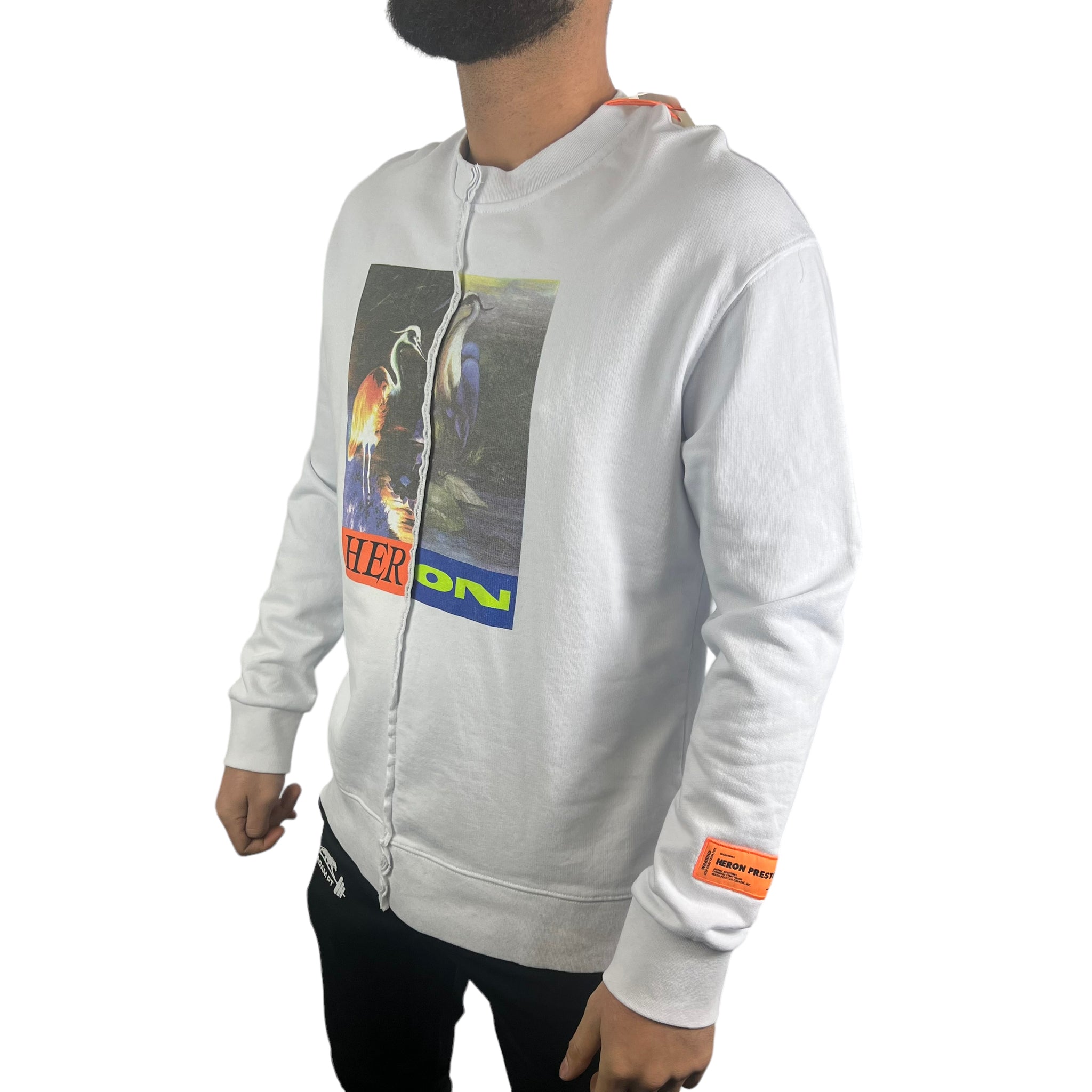 Heron Preston Sweater Wit (Oversize)