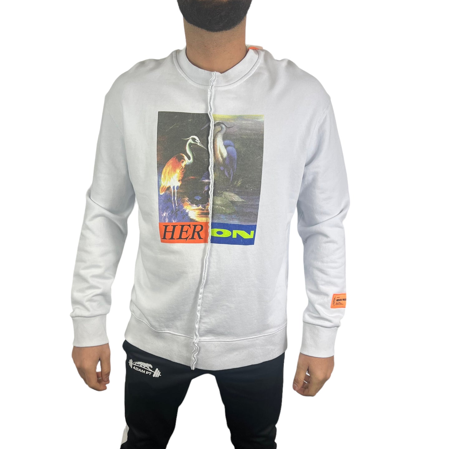 Heron Preston Sweater Wit (Oversize)