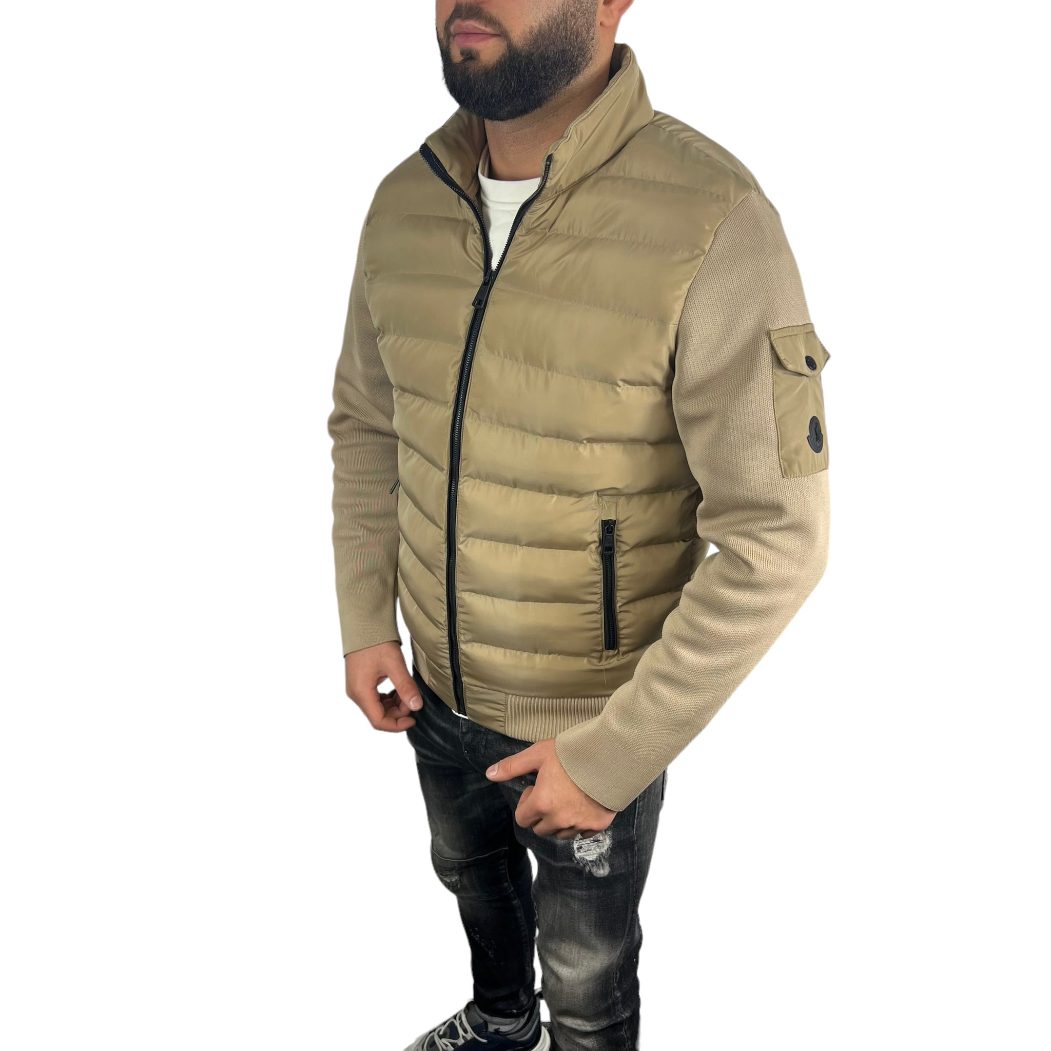 Moncler Triko Jacket Beige (Zak op arm)