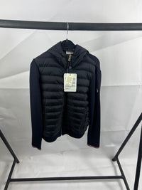 Moncler Triko Jacket met Capuchon Blauw